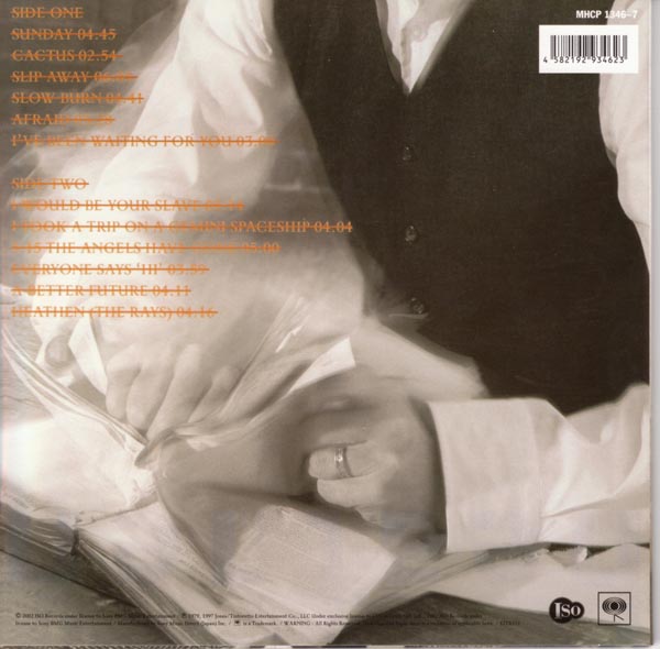Back Cover, Bowie, David - Heathen